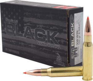 Hornady 80927 Black 308Win 155gr Hornady A Max 20 Per Box/10 Case