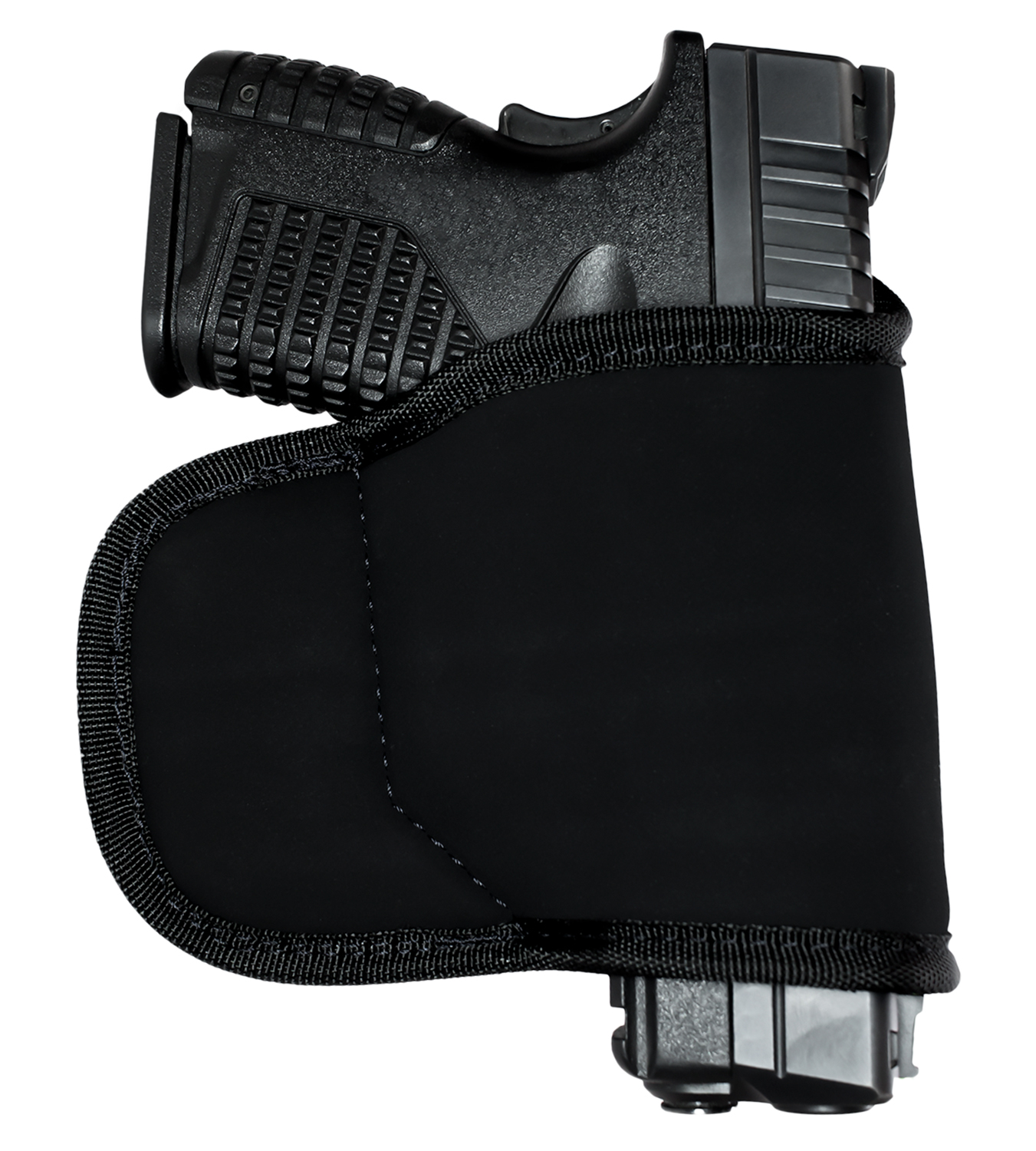 GrovTec US Inc GTHL15098BLK Multi-Fit OWB Size 98 Black Suede Belt Loop Fits Small/Med Semi-Auto Right Hand