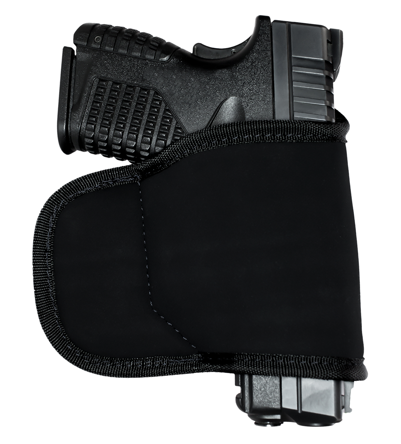 GrovTec US Inc GTHL15099BLK Multi-Fit OWB Size 99 Black Suede Belt Loop Fits Med/Lg Semi-Auto Right Hand