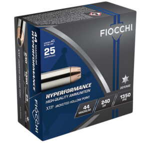 Fiocchi 44XTP25 Hyperformance  44RemMag 240gr Hornady XTP Hollow Point 25 Per Box/20 Case