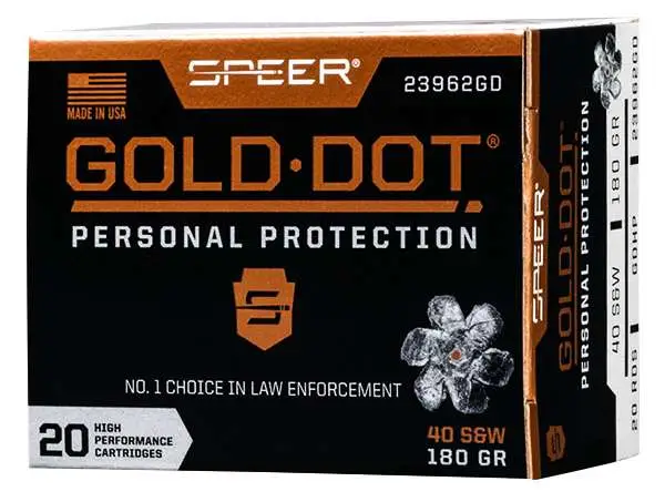 SPEER 40 S&W 180 GR GDHP AMMO 20 RD/BX 10 BX/CS - Image 4