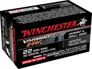 Winchester Ammo S22M2 Varmint HV  22WMR 30gr Jacketed Hollow Point 50 Per Box/40 Case