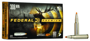 Federal P308TT1 Premium  308Win 180gr Trophy Bonded Tip 20 Per Box/10 Case