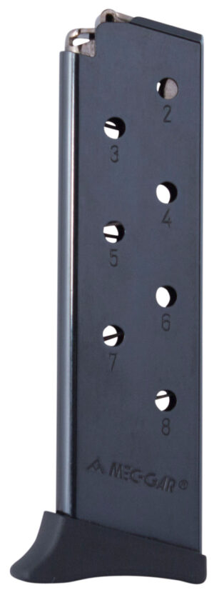 Mec-Gar MGBR3808B Standard  8rd Detachable w/Finger Rest 380 ACP Fits Bersa Thunder Blued Carbon Steel