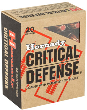 Hornady 90900 Critical Defense  45ACP 185gr Hornady Flex Tip eXpanding 20 Per Box/10 Case