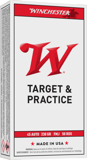 Winchester Ammo Q4170 USA  45ACP 230gr Full Metal Jacket 50 Per Box/10 Case