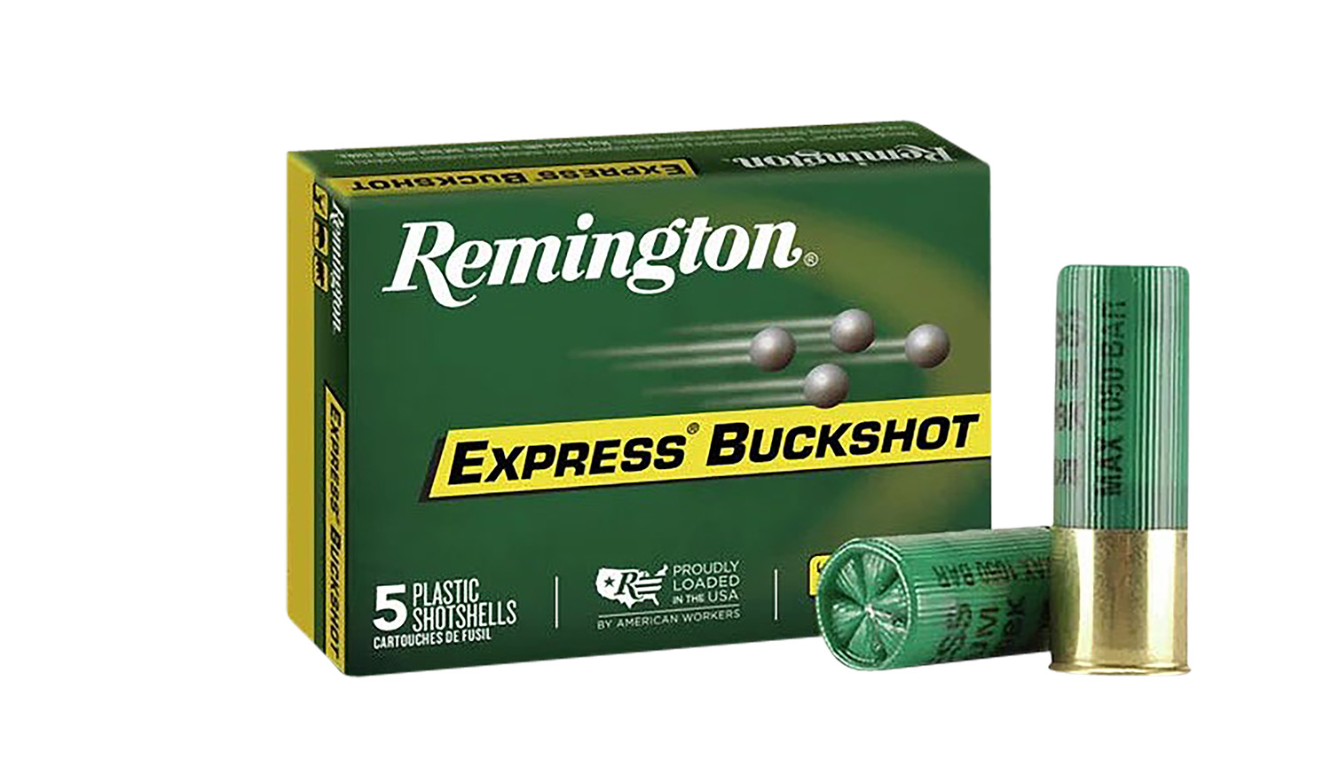Remington Ammunition 20640 Express Buckshot 12Gauge 3" 4Buck Shot 5 Per Box/ 50 Case
