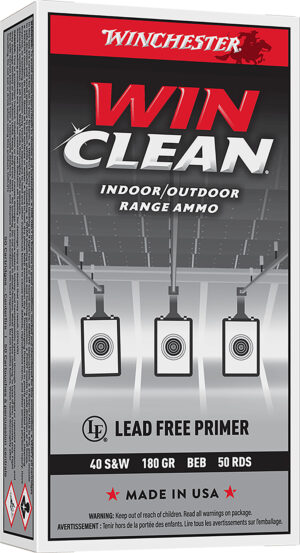 Winchester Ammo WC402 Super X  40S&W 180gr Winclean Brass Enclosed Base 50 Per Box/10 Case