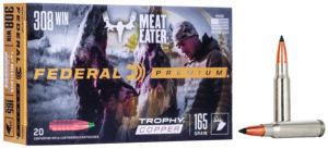 Federal P308TC2 Premium  308Win 165gr Trophy Copper 20 Per Box/10 Case