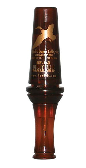 Haydel's Game Calls RF03 Dirty Rice  Open Call Double Reed Mallard Sounds Attracts Ducks Brown Plastic