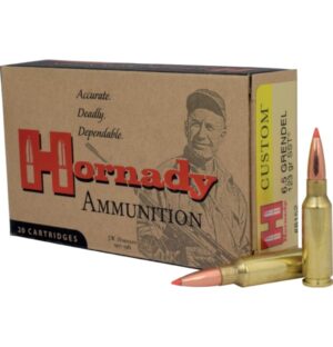 HORNADY CUSTOM 6.5 GRENDEL 123GR SST 20RD BX 200RD CASE