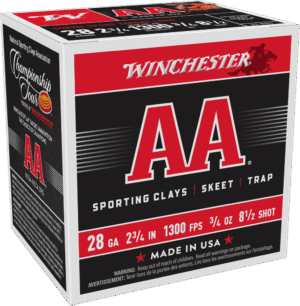 WINCHESTER 28 GA 2-3/4" #8.5 AA SUPER SPORT SC 3/4 OZ 25 RD/BX 10 BX/CS
