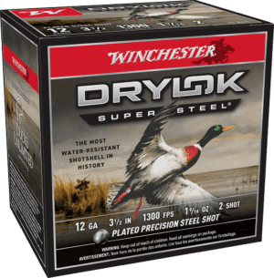 WINCHESTER DRYLOK SUPER STEEL 12 GA 3-1/2" #2  1-9/16 OZ 25 RD/BX 10 BX/CS