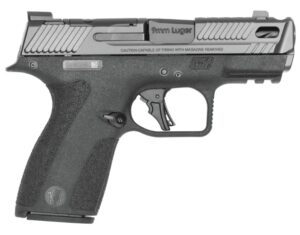 SMITH & WESSON PC M&P 9 SHIELD X CARRY COMP 9MM 3.6IN BARREL 10RD BLACK THUMB SAFETY FLUTED PORTED BARREL OPTIC READY NIGHT FRONT SIGHT 14271