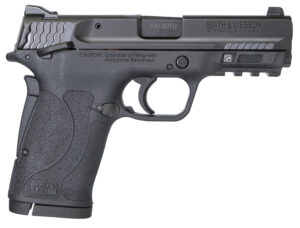 Smith & Wesson 11663 M&P Shield EZ Micro-Compact Frame 380 ACP 8+1, 3.67" Black Armornite Steel Barrel & Serrated Slide, Matte Black Polymer Frame w/Picatinny Rail, Thumb/Grip Safety, Ambidextrous