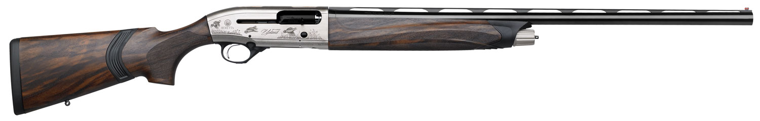 Beretta USA J40AN18 A400 Upland 12 Gauge 28" Black Barrel 3" 2+1, Nickel Engraved Metal, Xtra Grain Walnut Kick-Off Stock