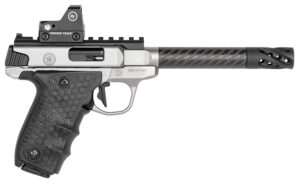 Smith & Wesson 12081 Performance Center Victory Target 22 LR 6" CF MB 10+1 Stainless Steel Tandemkross Black HiveGrip with Integrated Target Thumb Rest Grip Red Dot