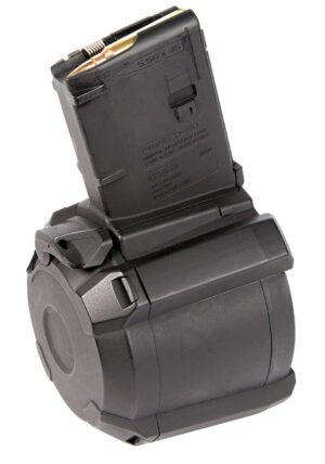 Magpul MAG576BLK PMAG GEN M3 60rd Drum 223 Rem/5.56x45mm NATO Fits AR-15/M16/M4 Black Polymer