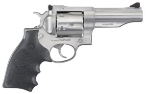 Ruger 5044 Redhawk  44 Special/44 Rem Mag 6rd, 4.20" Satin Stainless Steel Barrel, Dual Chambered Satin Stainless Cylinder, Satin Stainless Steel Frame, Hardwood Grip, Exposed Hammer
