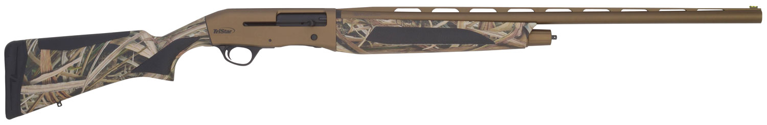 TriStar 24189 Viper Max 12 Gauge 3.5" 5+1 28" Bronze Cerakote Barrel/Receiver, Mossy Oak Shadow Grass Blades Stock, Includes 4 MobilChoke