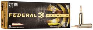 Federal P270WSMBCH1 Premium  270WSM 140gr Berger Hybrid Hunter 20 Per Box/10 Case