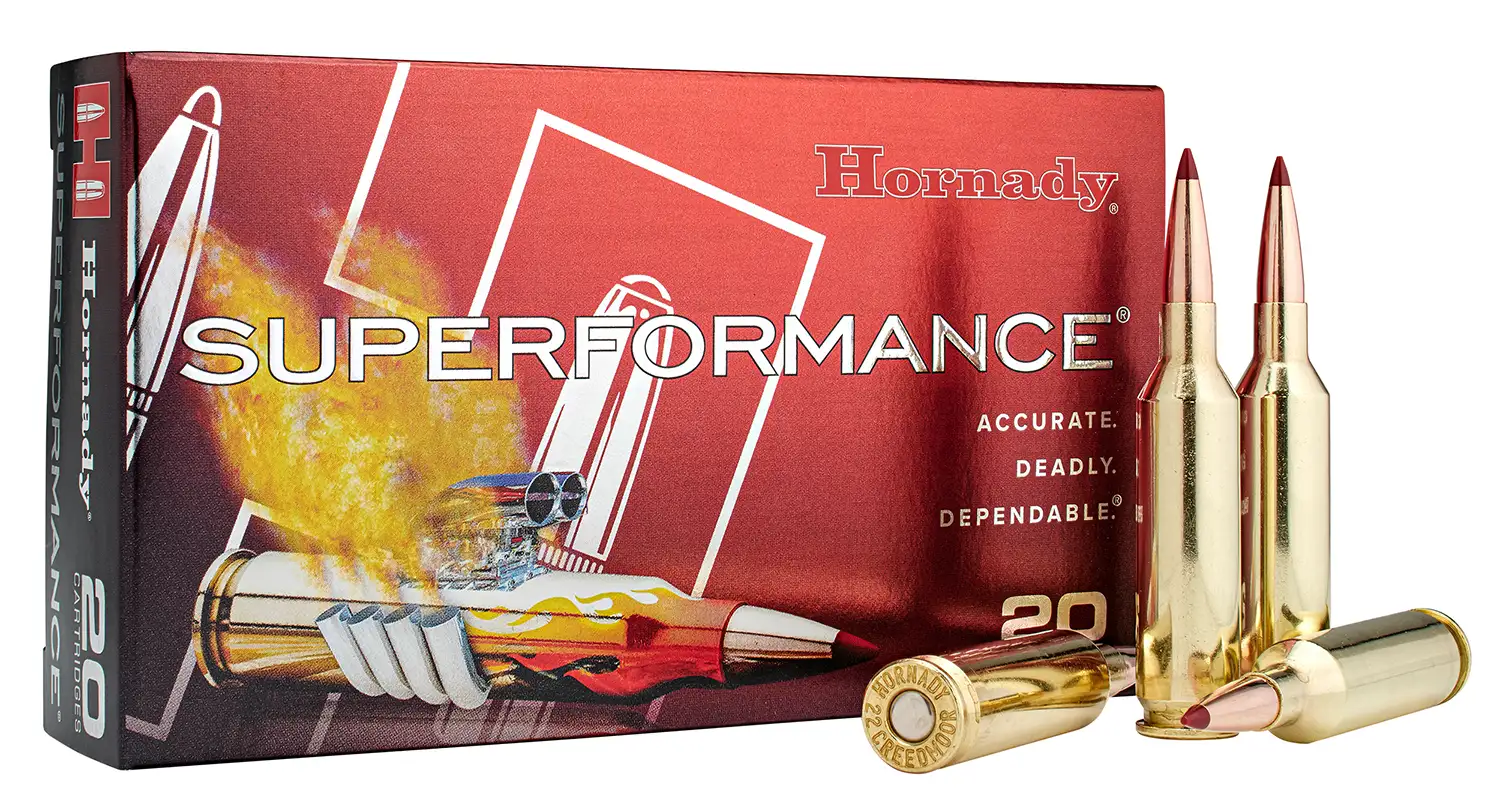 HORNADY 22 CREEDMOOR 65 GR CX® SPF 20RD/BX 10BX/CS