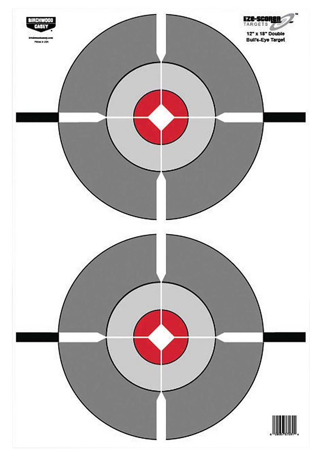 Birchwood Casey 37061 EZE-Scorer Bullseye Paper Target 12" x 18" 100 Per Pack