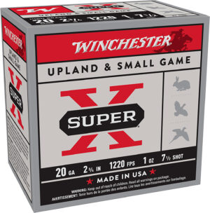 Winchester Ammo X207 Super X Heavy Game Load High Brass 20Gauge 2.75" 1oz 7.5Shot 25 Per Box/10 Case