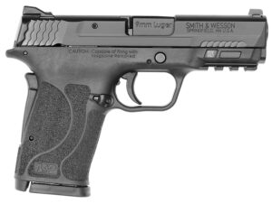 Smith & Wesson 12437 M&P Shield EZ M2.0 Micro-Compact Frame 9mm Luger 8+1, 3.67" Black Armornite Steel Barrel & Serrated Slide, Matte Black Polymer Frame w/Picatinny Rail, Grip Safety