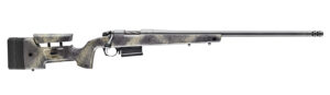 Bergara Rifles B14LM368 B-14 Wilderness HMR 300 PRC 5+1 26" Threaded, Sniper Gray Cerakote Barrel/Rec, Adj. SoftTouch Woodland Camo Stock with Mini-Chassis, Omni Muzzle Brake