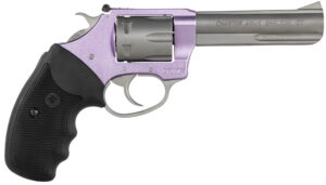 Charter Arms 52242 Pathfinder Lite 22 LR 8rd 4.20" Matte Stainless Stainless Steel Barrel, Lavender Aluminum Frame, Matte Stainless Cylinder, Black Finger Grooved Rubber Grip, Exposed Hammer