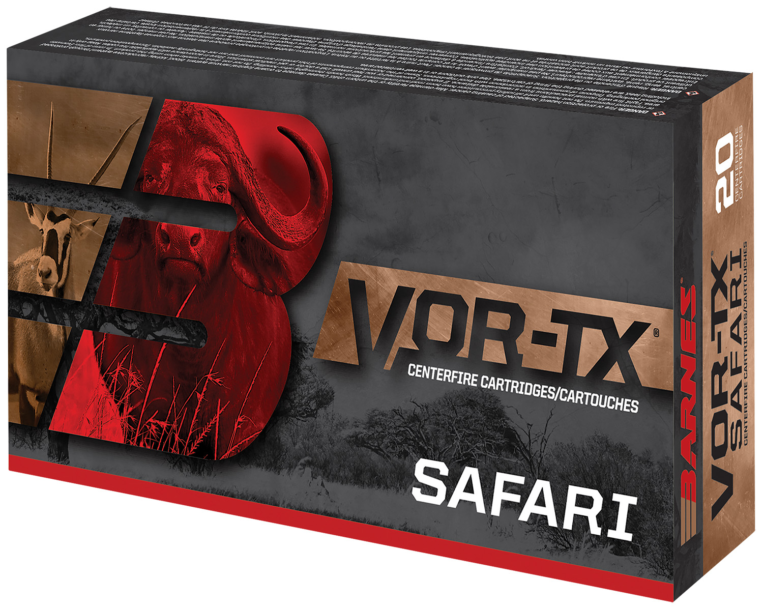 Barnes Bullets 22018 VOR-TX Safari 416Rem Mag 400gr Round Nose Banded Solid 20 Per Box/10 Case