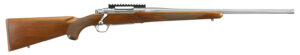 Ruger 57125 Hawkeye Hunter Full Size 204 Ruger 5+1 24" Satin Stainless Steel Threaded Barrel, Picatinny Rail Steel Receiver, Fixed American Walnut w/Pistol Grip Stock