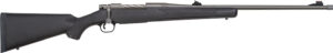 Mossberg 28136 Patriot  Full Size 338 Win Mag 3+1 24" Stainless Cerakote Threaded Barrel, Drilled & Tapped Cerakote Stainless Steel Receiver, Black Fixed Synthetic Stock, Right Hand