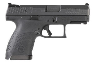 CZ-USA 01560 P-10 S 9mm Luger 3.50" 10+1 Overall Black Finish with Inside Railed Steel Slide, Interchangeable Backstrap Grip, Reversible Mag Release & Picatinny Rail