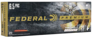 Federal P65PRCTC1 Premium  6.5PRC 120gr Trophy Copper 20 Per Box/10 Case