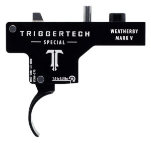 TriggerTech WM5SBB13NBW Special  Single-Stage Curved Trigger with 1-3.50 lbs Draw Weight & Black PVD Finish for Weatherby Mark V