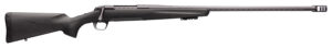 Browning 035543294 X-Bolt Pro Long Range 6.5 PRC 3+1 26" Skip Fluted Heavy  Barrel, Recoil Hawg Muzzle Brake, Spiral Fluted Bolt, Carbon Gray Elite Cerakote, Natural Carbon Fiber Stock