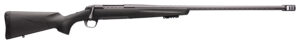 Browning 035543299 X-Bolt Pro Long Range 6.8 Western 3+1 26" Skip Fluted Heavy Barrel, Recoil Hawg Muzzle Brake, Spiral Fluted Bolt, Carbon Gray Elite Cerakote, Natural Carbon Fiber Stock