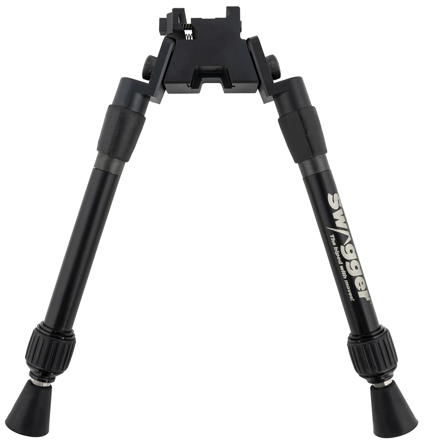 Swagger SWAGBPSEA12 Sea12 Extreme Angle Bipod with Black Finish, Picatinny Attachment & 9-12" Vertical Adjustment