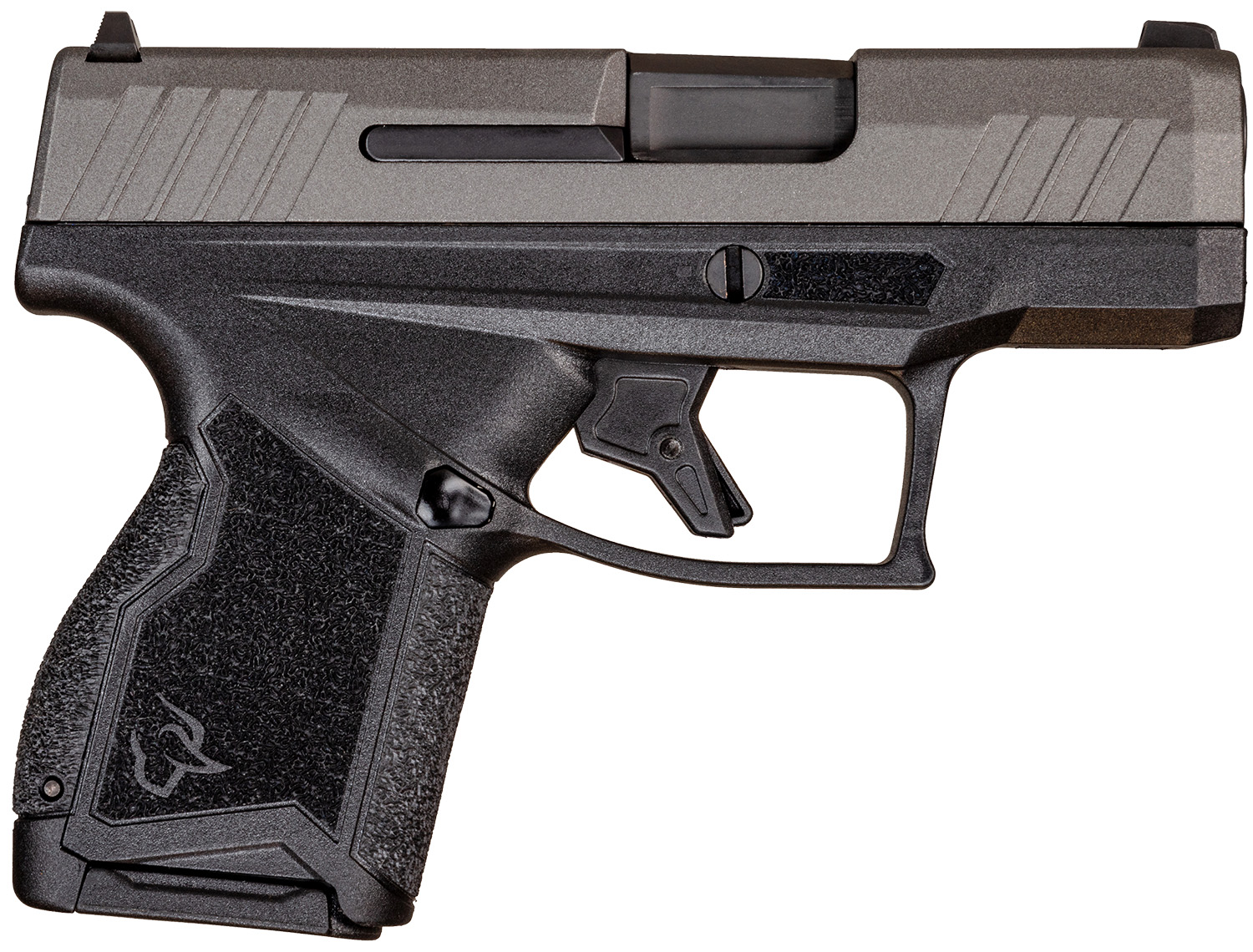 Taurus 1-GX4M93C GX4 Micro-Compact 9mm Luger Caliber with 3.06" Barrel, 11+1 Capacity, Black Finish Frame, Serrated Tungsten Gray Cerakote Steel Slide & Interchangeable Backstrap Grip Includes 2 Mags