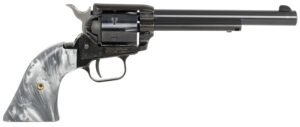 Heritage Mfg RR22B6GPRL Rough Rider 22 LR 6 Shot 6.50" Black Barrel & Cylinder Black Frame, Altamont Gray Pearl Grips
