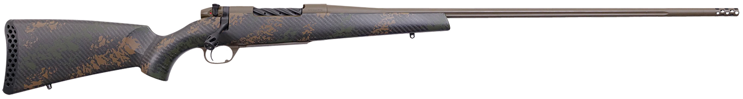 Weatherby MBC20N308NR4B Mark V Backcountry 2.0 308 Win 5+1 24" Barrel, Patriot Brown Cerakote Metal Finish, Brown Sponge Pattern Black Peak 44 Blacktooth Stock