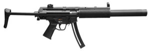 HK 81000468 MP5 Full Size 22 LR 25+1 16.10" Black Steel Barrel. Black Retractable Black Polymer Stock & G