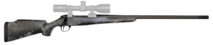Fierce Firearms FCRG65PRC22TP Carbon Rage  Full Size 6.5 PRC 3+1 22" Black C3 Carbon Fiber Barrel, Tungsten Gray Cerakote Titanium Receiver, Phantom Camo Fixed Fierce Tech C3 Stock, Right Hand