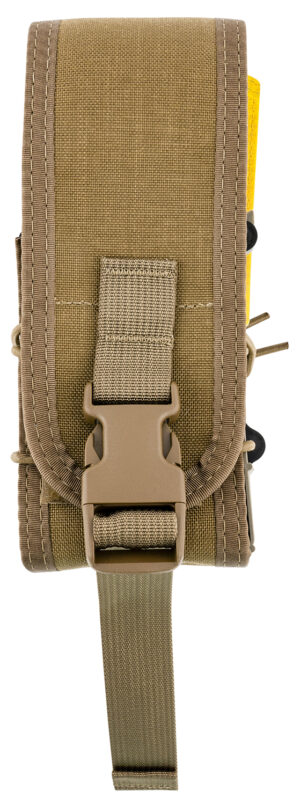 High Speed Gear 182RC0CB TACO X2R Mag Pouch Double Covered Coyote Brown Nylon MOLLE Compatible w/ Rifle