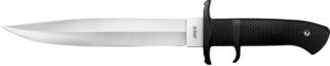 Cold Steel CS39LSSC OSS  8.25" Fixed Plain AUS-8A SS Blade/Black Textured Kray-Ex Handle Includes Sheath