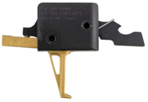 CMC Triggers 91503GF Drop-In Gold Finger Single-Stage Flat Trigger w/ 3-3.50 lbs Draw Weight & Gold Finish