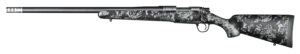 Christensen Arms 8010617200 Ridgeline FFT 6.5 PRC 3+1 20" Carbon Fiber/Threaded Barrel, Stainless Steel, Black with Gray Accents Stock, Left Hand