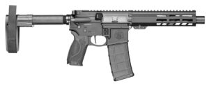 Smith & Wesson 13658 M&P15  223 / 5.56 NATO 7.50" Armornite Barrel 30+1, Fixed Arm Brace, Black Interchangeable Palmswell Grip Inserts, Manual Safety, Straight Buffer Tube, Optics Ready